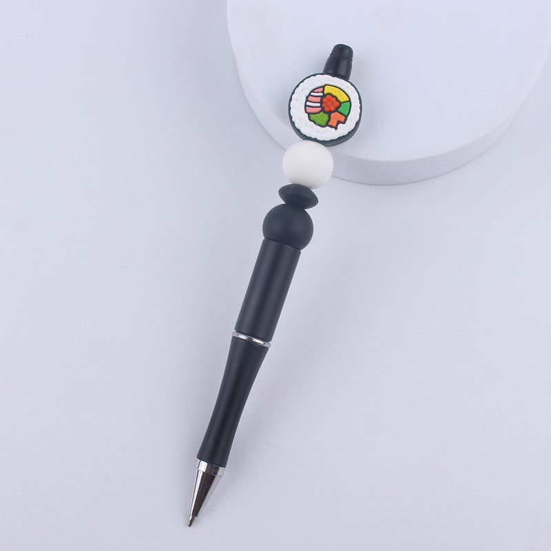 Wholesale Cartoon Fruit Silicone Color Plastic Beadable Pens